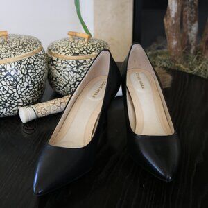 Cole Haan Black Leather Heels (Size 9)